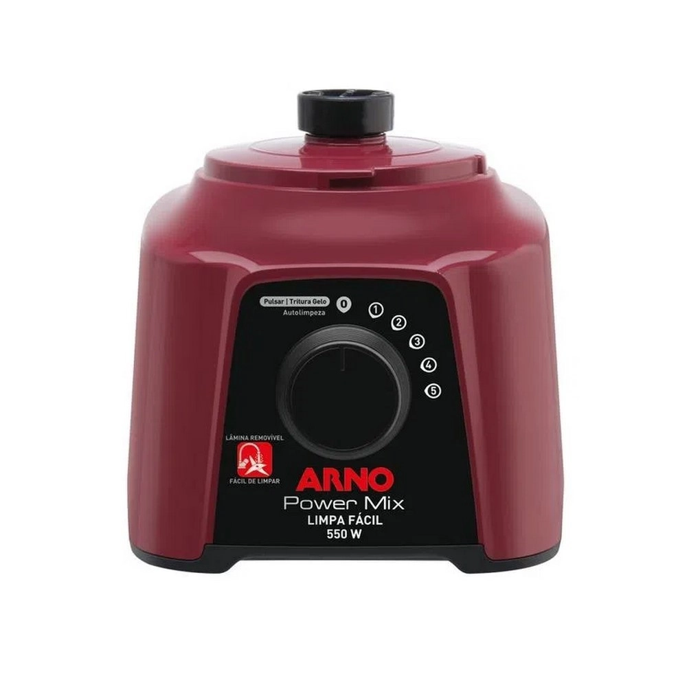 Liquidificador Arno LQ32 Power Mix Limpa Facil LN2867B2 5 Velocidades 550W Copo 2,5L Vinho 220V