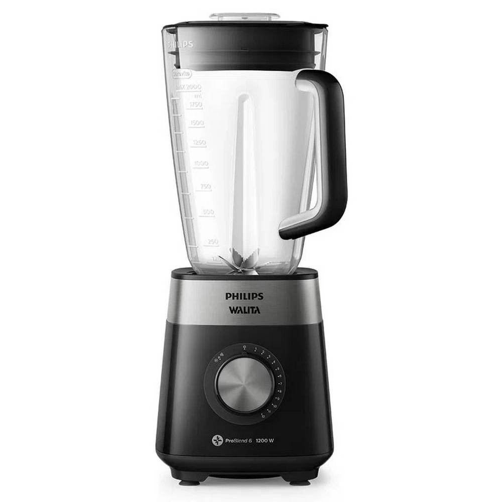 Liquidificador Philips Walita RI2242/90 Serie 5000 Jarra Duravita 3L 12 Velocidades 1200W Preto 220V