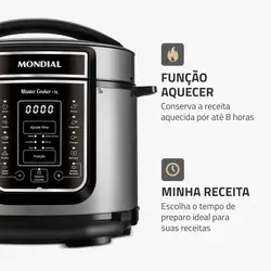 Panela de Pressão Elétrica Mondial  Digital Master Cooker PE-38