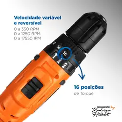 Parafusadeira e Furadeira com Impacto Mondial - PI-RH-01M PARAFUSADEIRA E FURADEIRA COM IMPACTO PI-RH-01M BIVOLT .