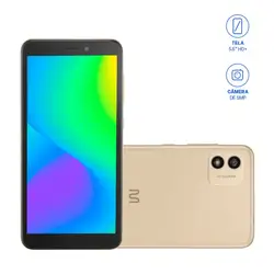 Smartphone Multi F 2 32GB Tela 5.5 pol. Dual Chip 1GB RAM Câmera 5MP + Selfie 5MP Android 11 (Go edition) Quad Core 3G Dourado - P9174OUT [Reembalado] P9174OUT