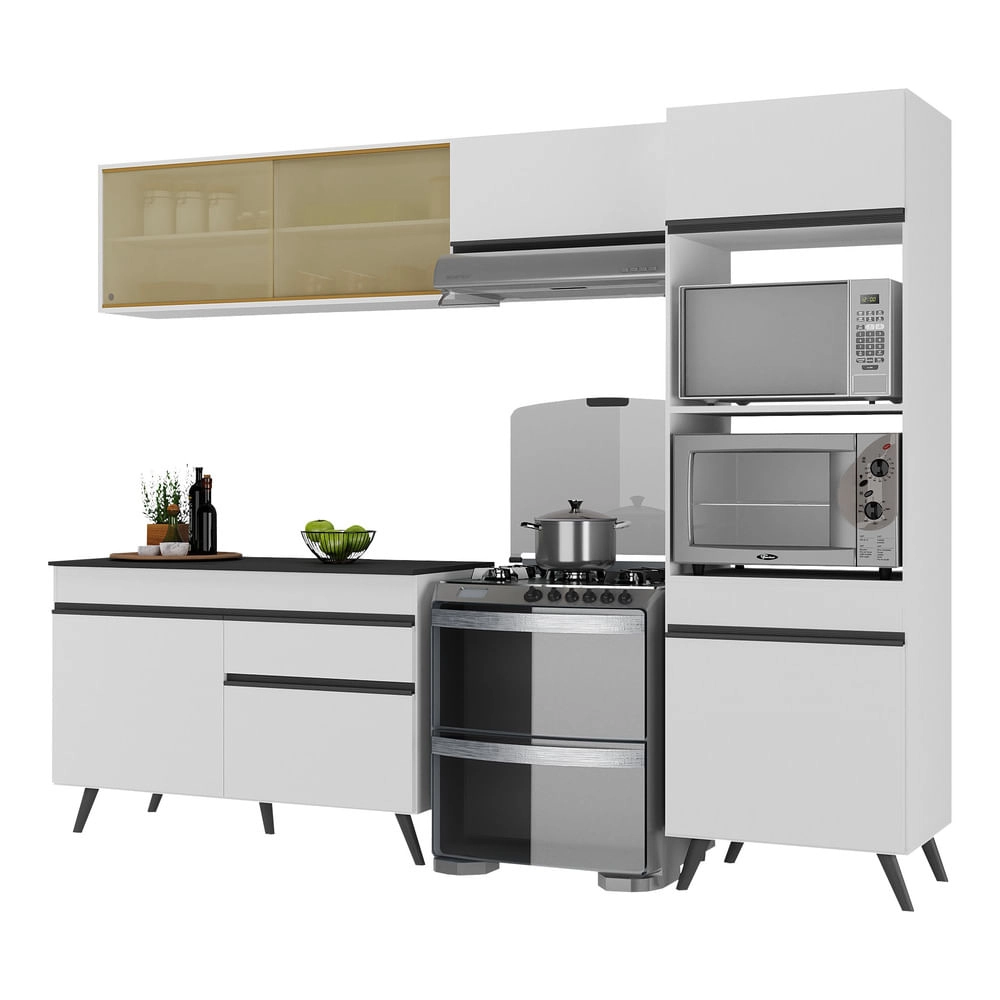 Armário de Cozinha Compacta 4 peças MP3692.964 Veneza Branco