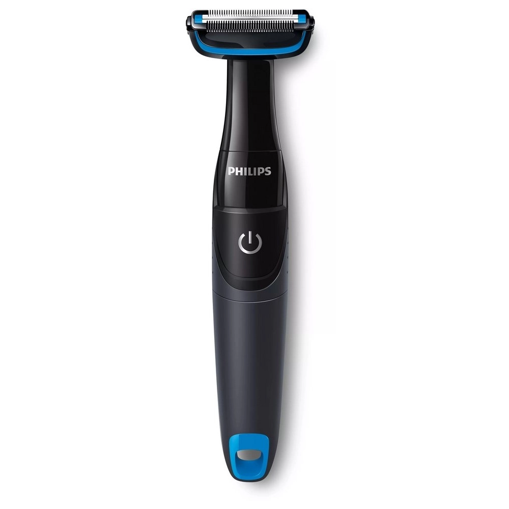 Aparador de Pelos do Corpo Philips Bodygroom Series 1000 BG1024/16 Pilha à Prova d'água Preto/Azul