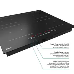 Cooktop de Indução Philco PCTQ1 Função Turbo 220V