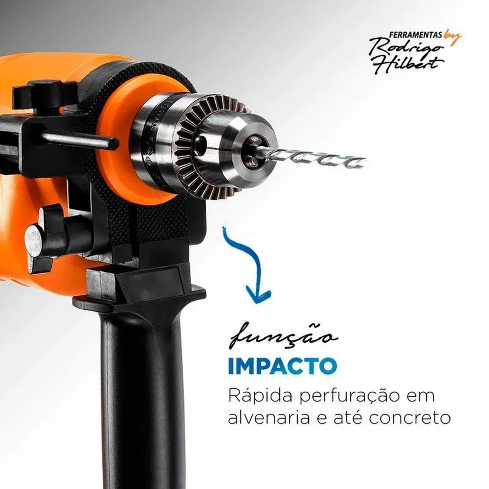 Furadeira de Impacto Mondial  FI-RH-01M 650W Laranja 220V