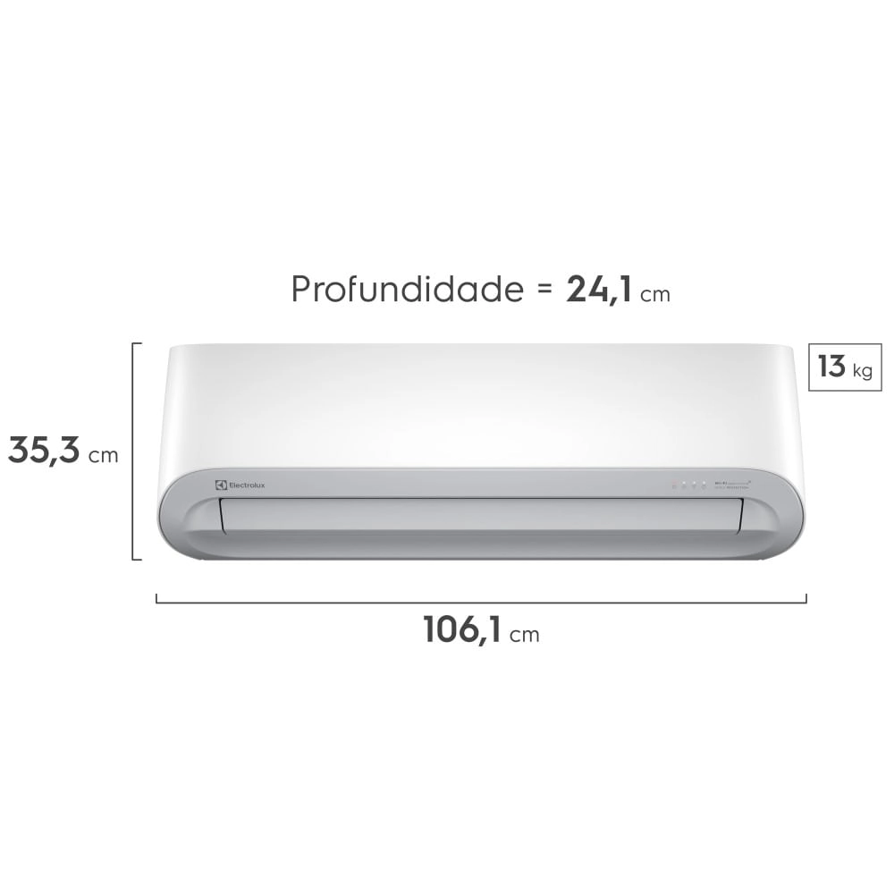 Ar-Condicionado Electrolux Split 18.000 BTUs Color Adapt Quente/Frio com Wi-fi (YI18R/YE18R) Ar-condicionado Electrolux Color Adapt Wi-fi 18.000 BTUs Quente/Frio (YI18R/YE18R)