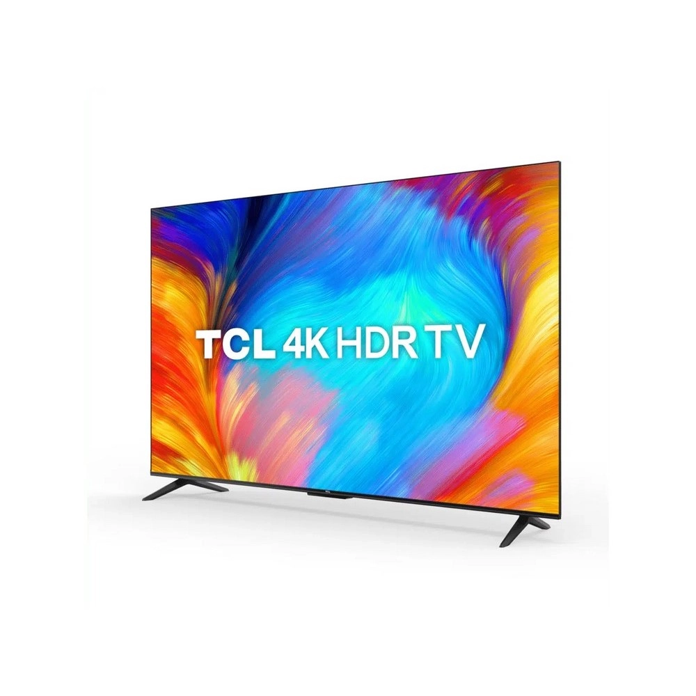 TV LED Smart 65" TCL 65P635 Ultra HD 4K Google TV 3 HDMI 1 USB Comando de Voz Preto Bivolt