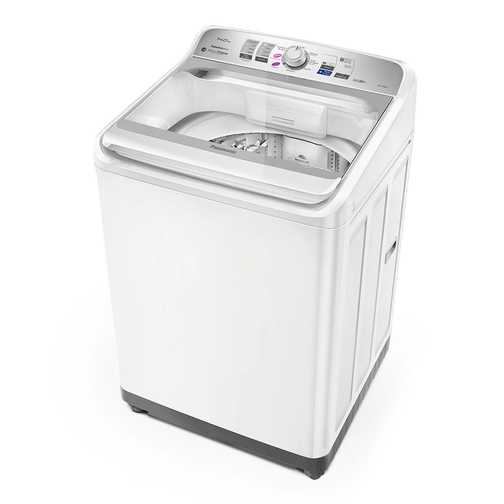 Máquina de Lavar Panasonic função Vanish Branco mais Branco 14kg Branca - NA-F140B1W 220v