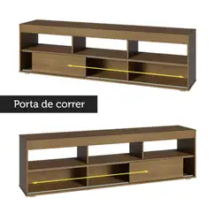 Rack com Painel para TV até 65 Polegadas Rustic Orlando Madesa Cor:Rustic