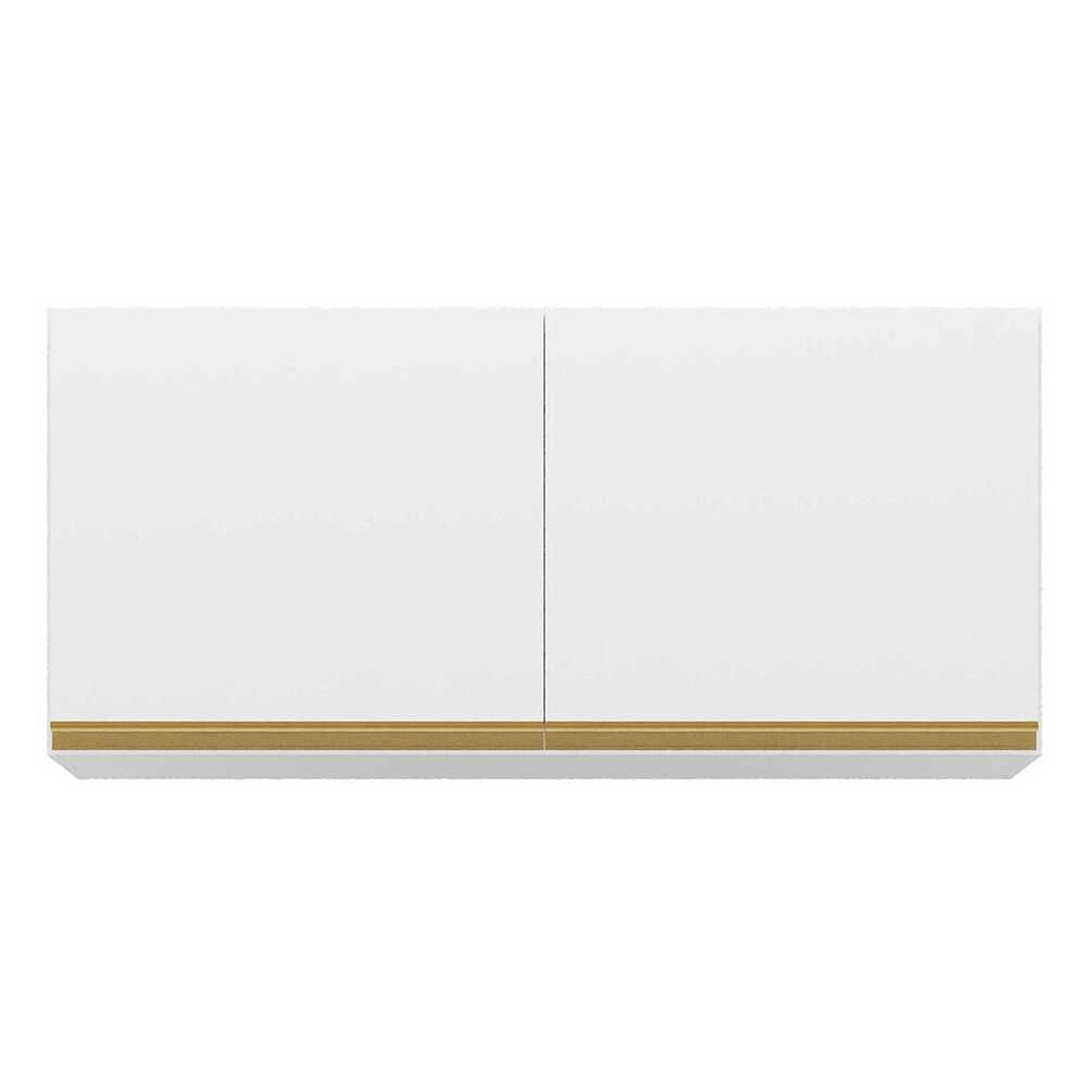 Armário Aéreo Cozinha 120 cm 2 Portas Veneza Multimóveis Branco