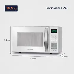 Micro-ondas 21L Mondial MO-01-21-W MICRO-ONDAS MO-01-21-W 220V/60HZ .