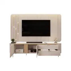 Rack + Painel Combo 2.41M Celine Para Tv Até 75 Off White 33574.174 MDF A189XL241XP47 Dj