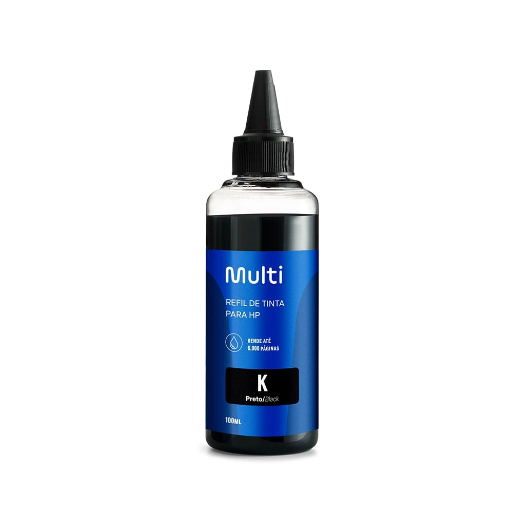 Refil De Tinta Para Impressoras Hp 100 Ml Cor Preto - RF001OUT [Reembalado] RF001OUT