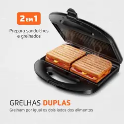 Sanduicheira Mondial Master Grill S-20 Preto/Inox 220V