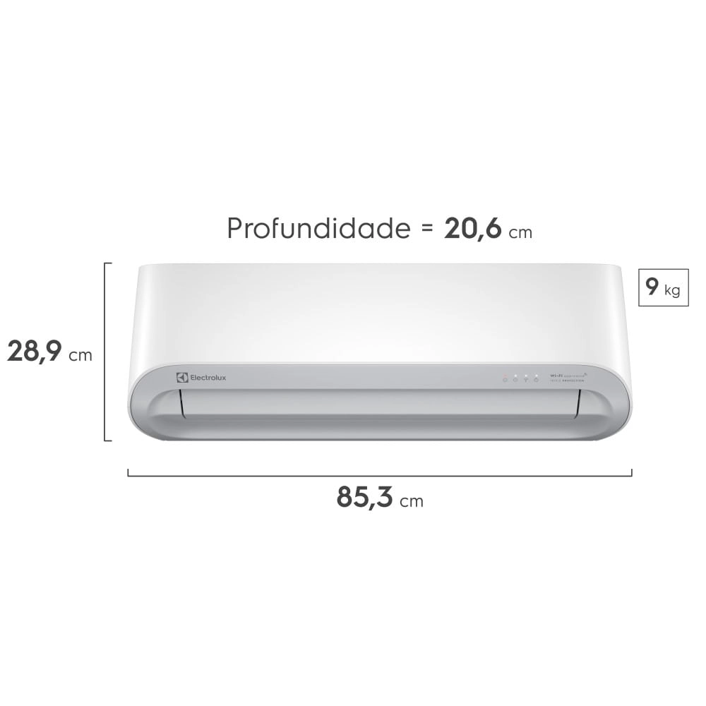 Ar-Condicionado Electrolux Split 9.000 BTUs Color Adapt Quente/Frio com Wi-fi (YI09R/YE09R) Ar-condicionado Electrolux Color Adapt Wi-fi 9.000 BTUs Quente/Frio (YI09R/YE09R)