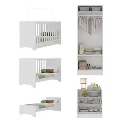 Quarto Infantil Completo Encanto Multimóveis Branco