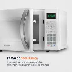 Micro-ondas 21L Mondial MO-01-21-W MICRO-ONDAS MO-01-21-W 220V/60HZ .