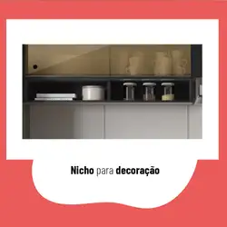 Armário de Cozinha Telasul Emília 120 cm Com Nicho Telasul