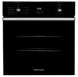 Forno de embutir elétrico Brastemp 84 litros Preto com convecção e timer touch - BOC84AE 220V