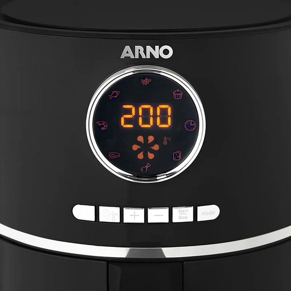 Fritadeira Eletrica Arno Air Fryer Digital Ultra UFRD 4,2L EY1118B2 Preta 220V