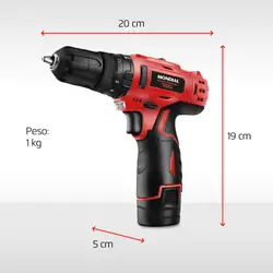 PI-11MA - Parafusadeira e Furadeira com Maleta BIVOLT - Mondial PARAF. E FURAD. IMPACTO PI-11MA BIVOLT