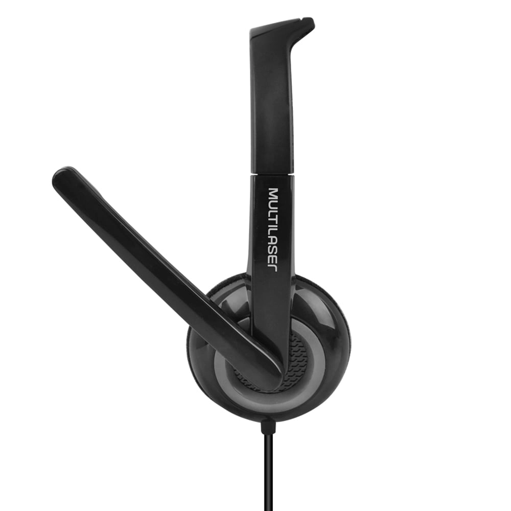 Headset P3 3.5mm Preto Controle de Volume Microfone c/ Redução de Ruído Multilaser - PH367 PH367