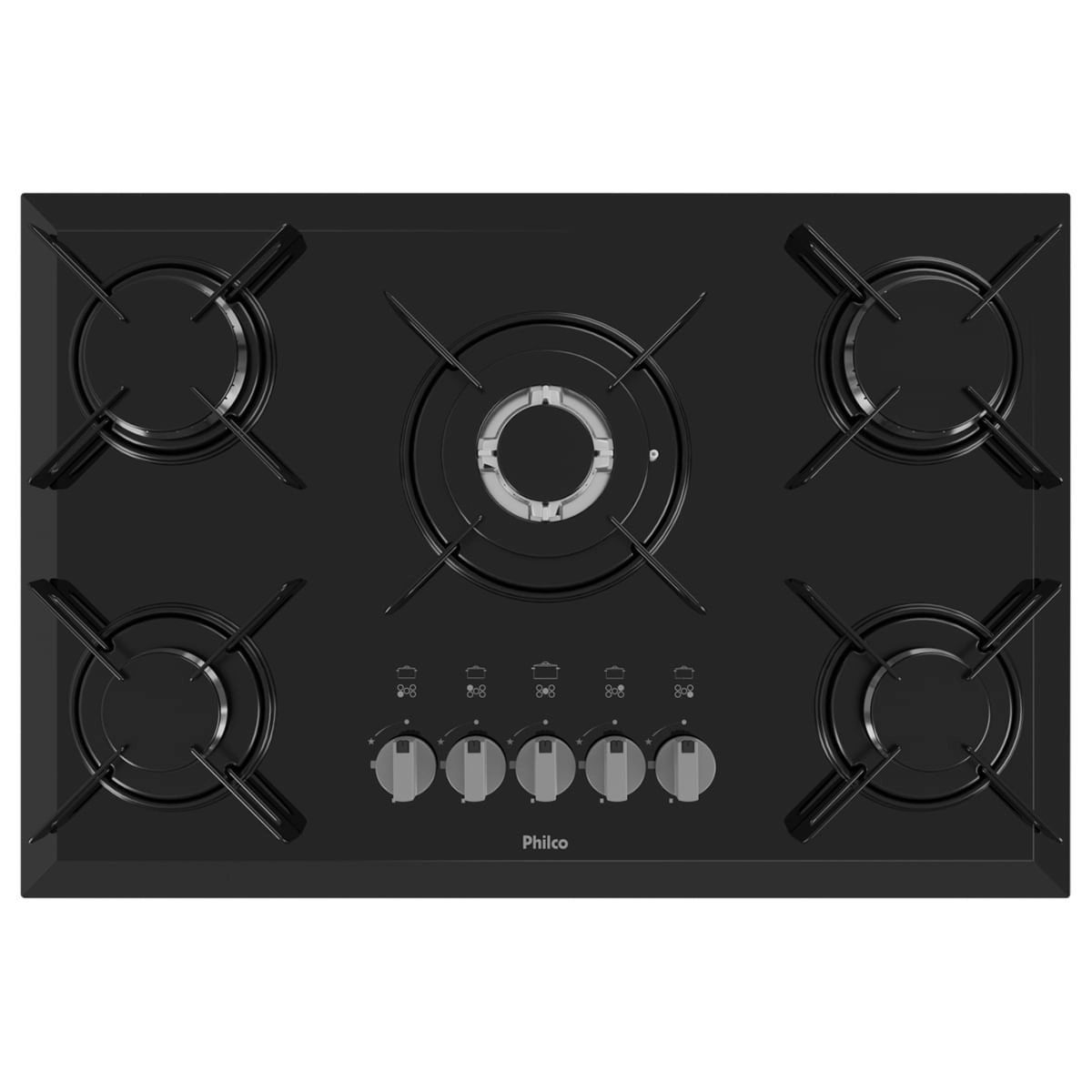 Cooktop Philco Cook Chef 5 Bocas Tripla Chama Bisotê Bivolt Bivolt