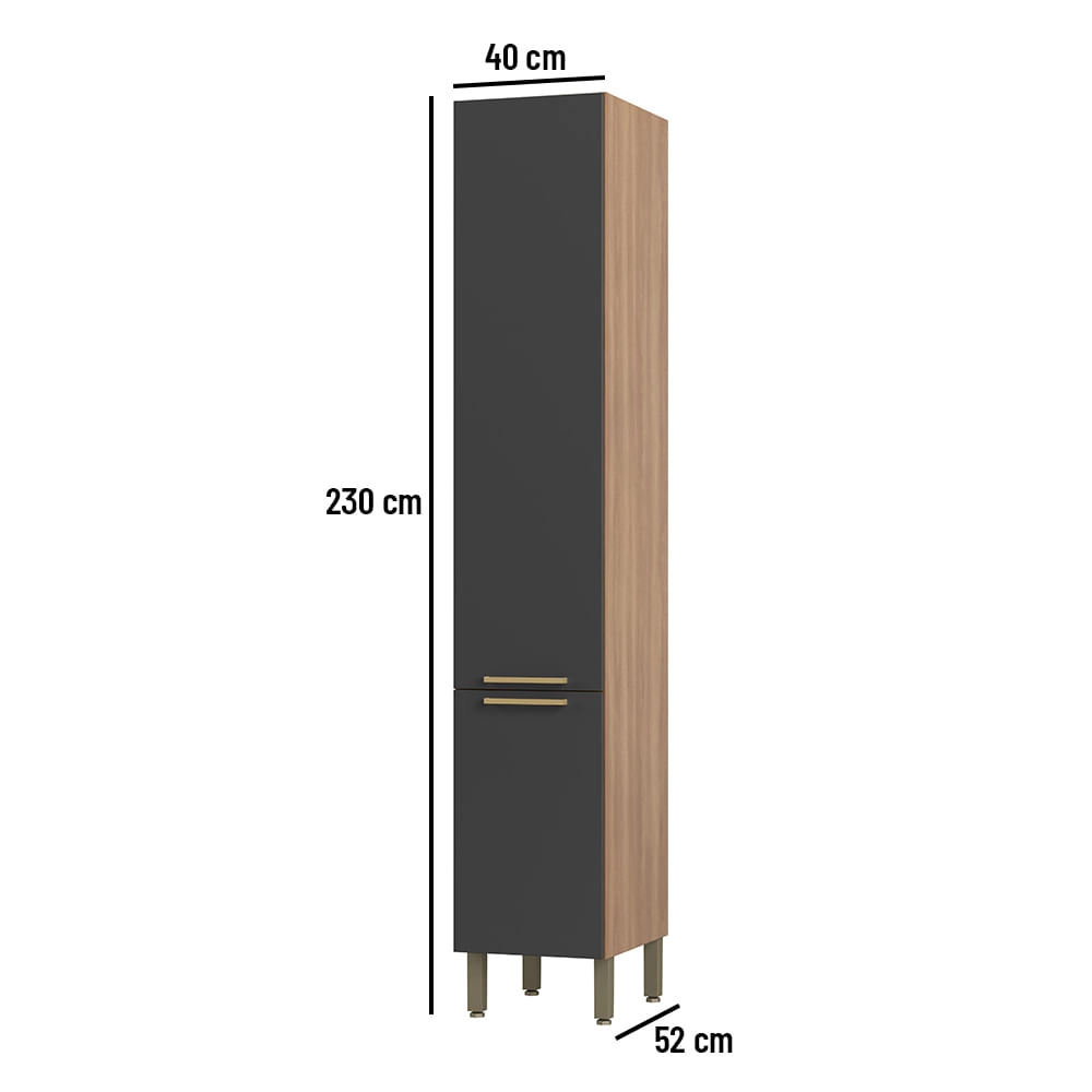 Paneleiro de Cozinha Sálvia 40cm 2 Portas  Telasul