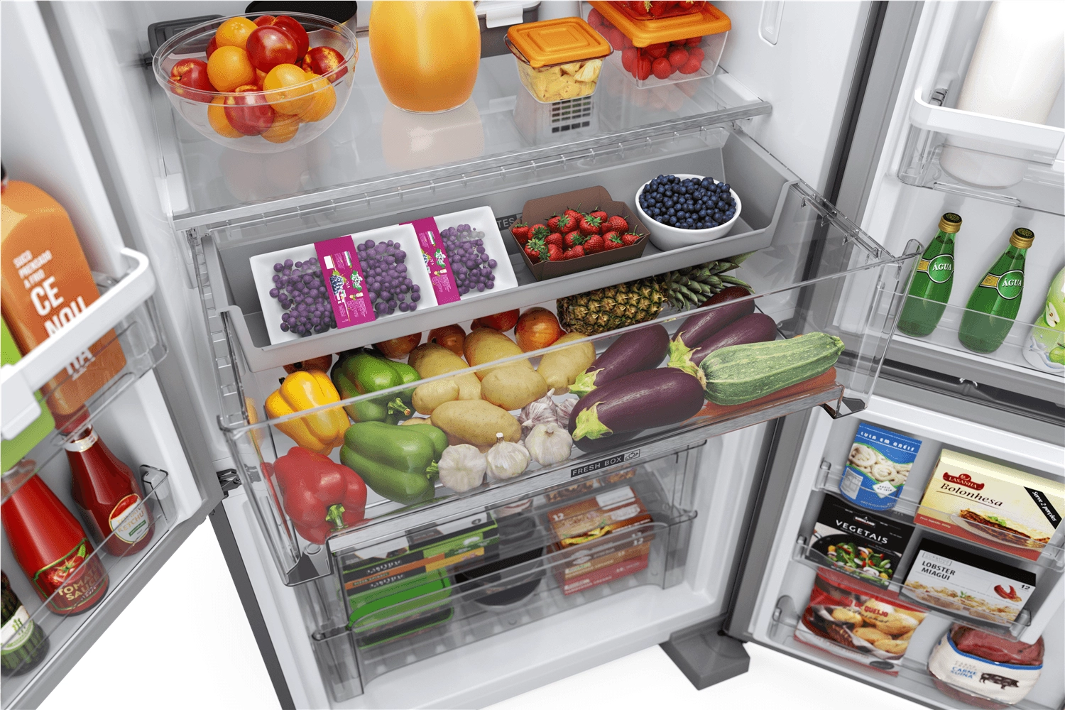 Geladeira Brastemp Frost Free French Door A+++ 554 litros cor Inox - BRO85AK 220V