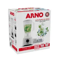 Liquidificador Arno LQ12 Power Mix 2 Velocidades + Pulsar 550W Branco 220V