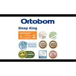 Colchão Sleep King King (186x198x32) - Molas Superpocket (ensacadas), Ortopillow Ortobom