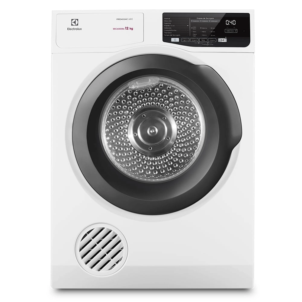 Secadora de Roupas Electrolux 12Kg Branca Premium Care com Autosense (SFP12) 220V