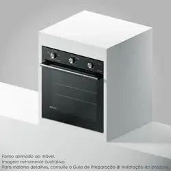 Forno de Embutir Elétrico Electrolux 80L Efficient com PerfectCook (OE8EL) 220V