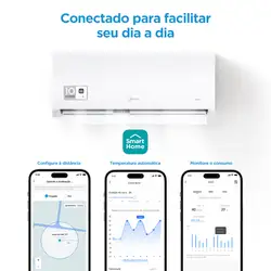 Ar condicionado Split Hi Wall Inverter Midea Xtreme Save Connect 9.000 Btus Frio 220v R-32