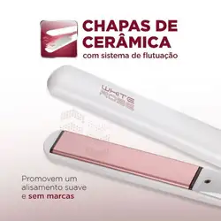 Chapinha Mondial Alisadora P-50 Branco Rose Gold Bivolt