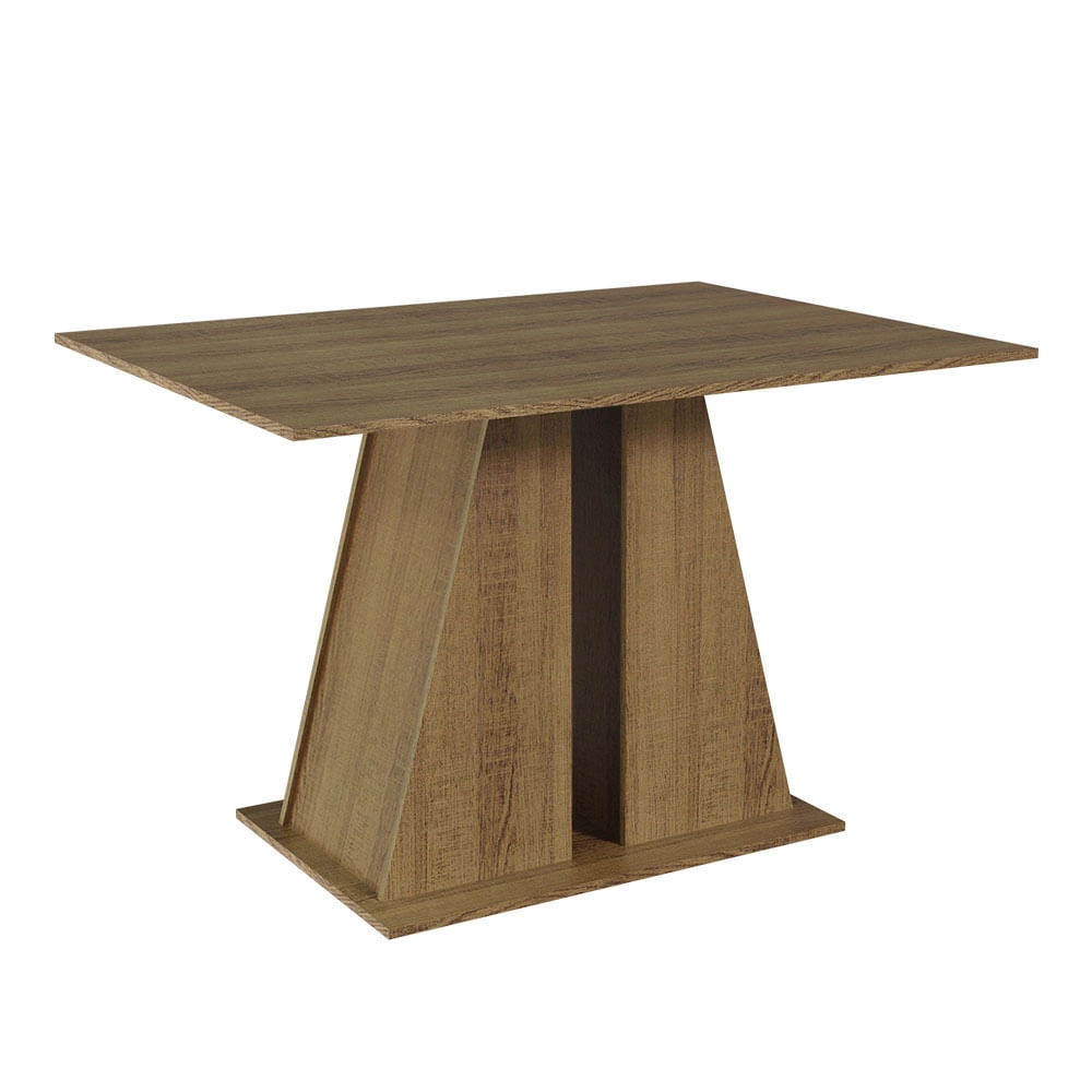 Mesa de Jantar Retangular com Tampo de Madeira Rustic 5383 Madesa Cor:Rustic