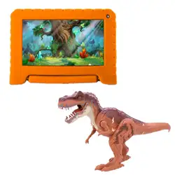 Combo Kids - Tablet Kid Pad 32GB + Tela 7 pol + Android 11 Quad Core e Jurassic Fun Big Dinosaur T-Rex Multi - NB380K NB380K