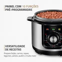 Panela de Pressão Elétrica Pratic Cook 5 L Premium I PE-48-5L-I