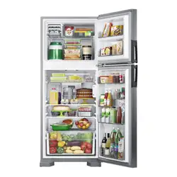 Geladeira Consul Frost Free Duplex com Espaço Flex e Controle Interno de Temperatura 410 litros cor Inox - CRM50FK 220V