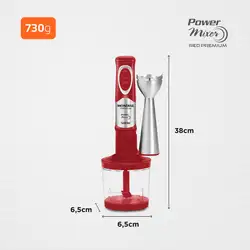 Mixer Mondial Power Premium M-10 MIXER-220V-VERMELHO/INOX