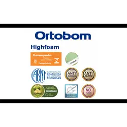 Colchão Highfoam Super King (193x203x28) - Espuma HR 45 High Resilience Ortobom