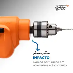 Furadeira Com Impacto Mondial - FI-RH-02 FURADEIRA DE IMPACTO FI-RH-02 220V/60HZ .