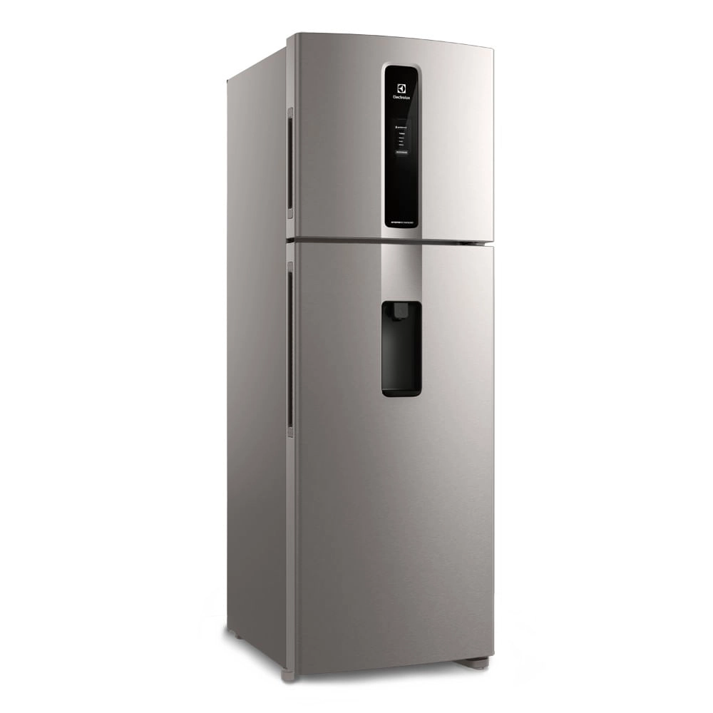 Geladeira Electrolux Frost Free Duplex Efficient com Autosense Inox Look 389L (IW43S) 220V