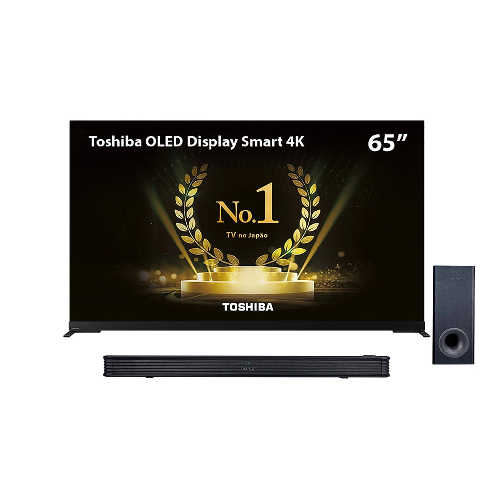 Combo Tech - Smart TV OLED 65" 4K 4 HDMI 2 USB e Soundbar + Subwoofer Wireless 300W RMS - SP6043K SP6043K