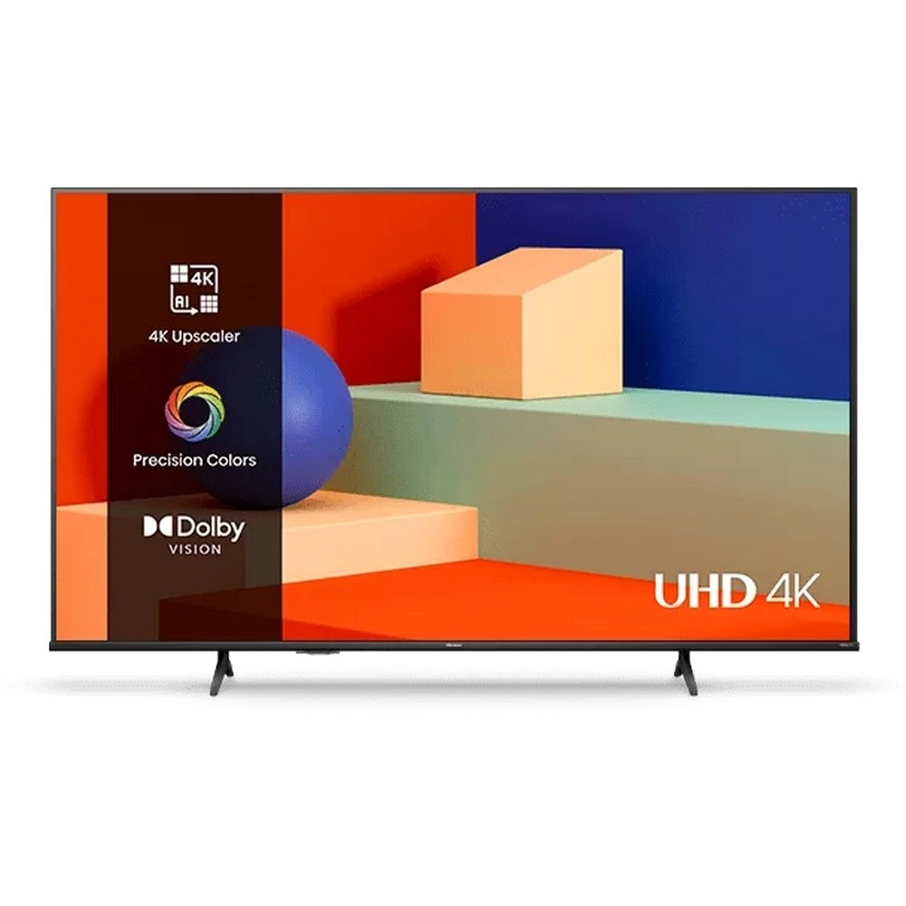 TV LED Smart 65" Hisense UHD 4K 65A6K 3 HDMI 2 USB Comando de Voz Preto Bivolt