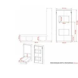 Cama Articulada Solteiro para Colchão 88 x 188 cm Multimóveis CR35035 Amendoa