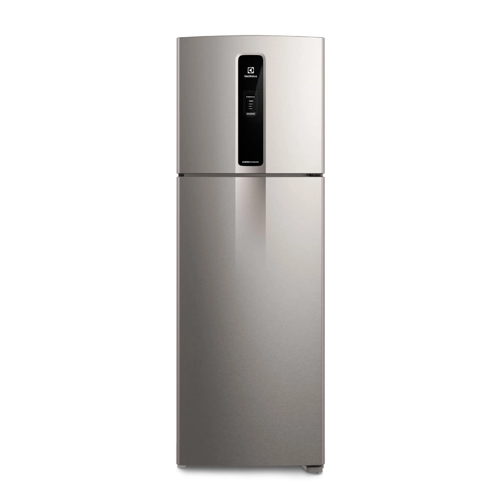 Geladeira Electrolux Frost Free Duplex Efficient com AutoSense cor Inox Look 390L (IF43S) 220V