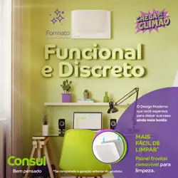 Ar condicionado janela 7500 BTUs Consul quente e frio com design moderno - CCS07FB 220V