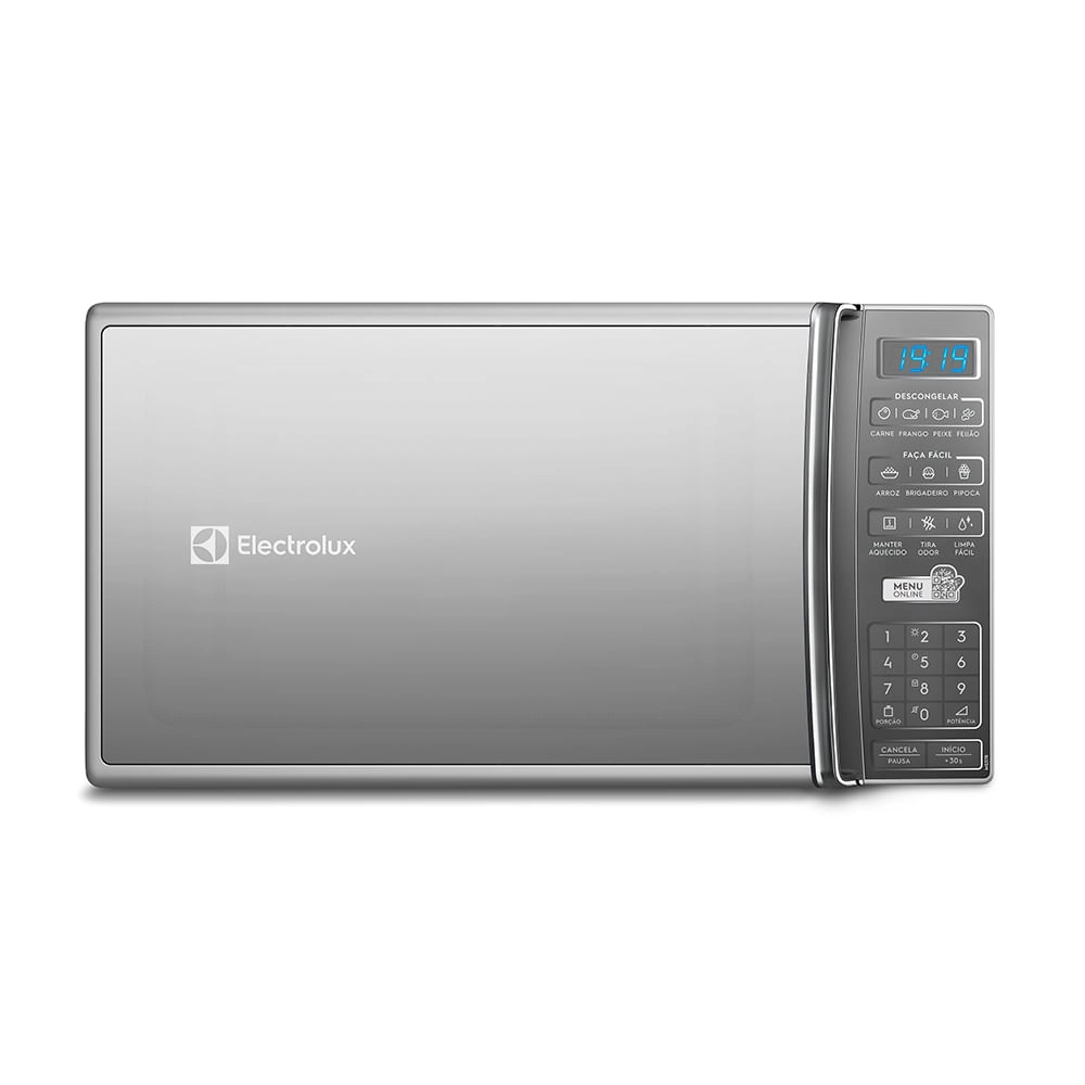 Micro-ondas de Bancada Electrolux Prata 27L com 55 receitas pré-programadas no Menu Online (MS37R) 220V