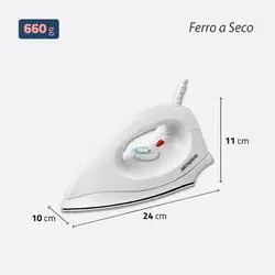 Ferro de Passar A Seco Mondial FSN-55-W FERRO A SECO FSN-55-W 220V/60HZ .